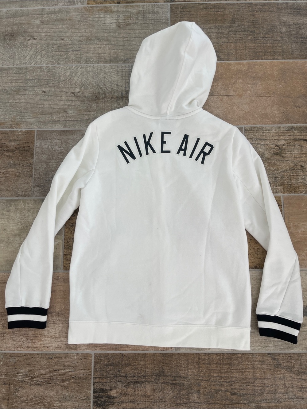 Nike Air White Full Zip Hoodie Hooded Sweatshirt Youth XL